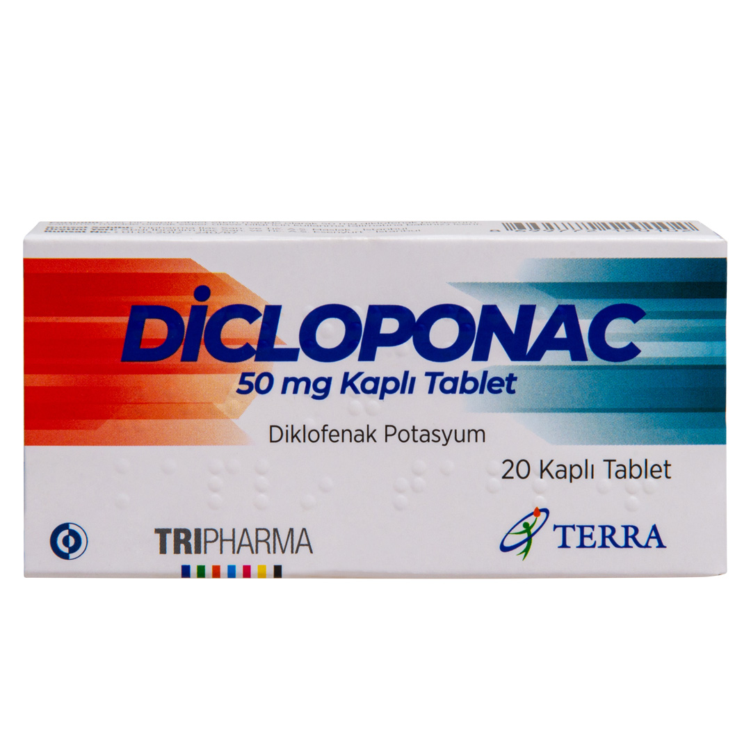 Terra Beşeri İlaç DİCLOPONAC KAPLI TABLET 50 mg