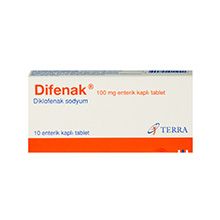 DİFENAK 100 MG 10 TABLET